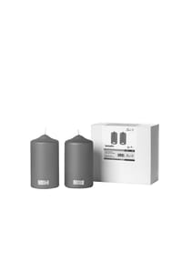 Fink Living CANDLE - metallic Stumpenkerze CANDLE - grau