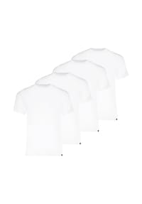 PUMA® - Herren T-Shirts, 4er Pack - Crew Neck Tee 4P, Rundhals Regular Fit, Baumwolle, einfarbig - Schwarz