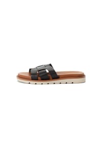 camel active - Leder Pantoletten - Schwarz