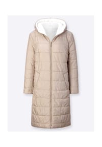 SIEH AN! - Wende-Mantel - marine-beige
