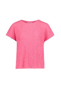 BETTY BARCLAY - Strukturshirt mit U-Boot-Ausschnitt - Peach