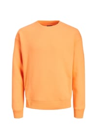 JACK & JONES - Sweatshirt Star Basic Pullover ohne Kapuze - orange
