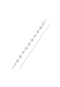 Carolin Stone Jewelry - Armband 925/- Sterling Silber 9 Topas - weiß