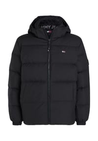 TOMMY Jeans - Steppjacke, verstellbare Kapuze, für Herren - BDS BLACK