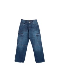 Solang - Hose mit Cargo-Details - Dunkelblau