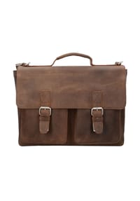 LEONHARD HEYDEN SALISBURY - Aktentasche "Salisbury", Laptopfach, Leder, für Herren - 3 BRAUN