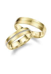 MARRYA MARRYA - MARRYA Edelstahl Ringe Trauringe Eheringe Partnerringe - Damen Ring - gold