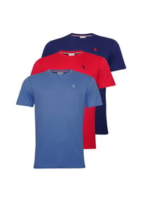 U.S. POLO ASSN. - T-Shirt 3 Pack Kurzarmshirt - blau
