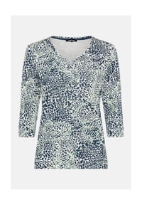 olsen - Shirt Edda, V-Ausschnitt, für Damen - 40290 TRUE NAVY