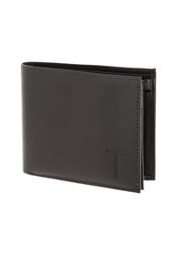 oxmox® Leather - Leather Geldbörse RFID Schutz Leder 12 cm - braun-circle bloom
