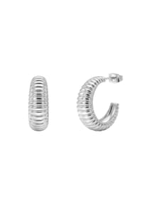NOELANI - Damen Creolen, Edelstahl - SILBER