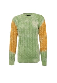 CIPO & BAXX® - Pullover WP266 mit Zopfmuster - GREEN