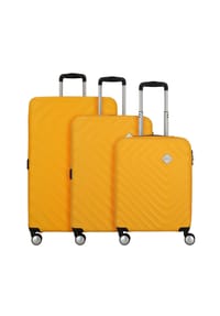 AMERICAN TOURISTER Summer Square - Summer Square 4 Rollen Kofferset 3-teilig mit Dehnfalte - sunshine yellow