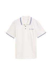 TOM TAILOR - Poloshirt Kurzarmshirt - weiß