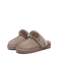 EVERAU® - Damen Leder Hausschuhe Raven - BROWN