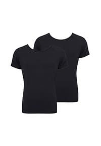 sloggi - Unterhemd / Shirt Kurzarm 2er Pack Ever Soft - Schwarz