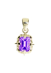 OSTSEE-SCHMUCK® - Anhänger , Annerose 8x6 mm , Gold 333/000 - gold