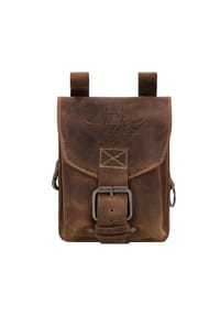 GREEN BURRY Vintage - Vintage Gürteltasche Leder 14.5 cm - brown
