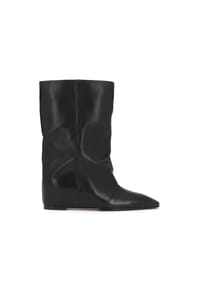 KAZAR STUDIO - Schwarze stiefeletten aus naturleder in schwarz mit versteckten keilabsätzen - Schwarz