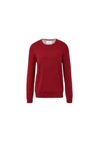 s.Oliver - Strickpullover, Rundhals-Ausschnitt, Logo-Stickerei, für Herren - BLACK/GREY
