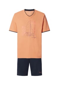 JAN VANDERSTORM - Kurzer Schlafanzug TASON - orange