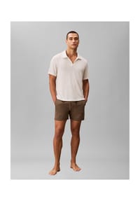 Calvin Klein - Freizeithemd, Strick, Slim-Fit, Kurzarm, Klappkragen, für Herren - 67U CHALK
