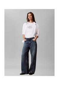 Calvin Klein Jeans - T-Shirt, Baumwolle, für Damen - UB1 BLACK