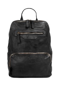 Samantha Look - Rucksack Echt Leder, Made In Italy - cognac