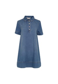 MSCH COPENHAGEN - Jeanskleid Alena, Baumwolle, für Damen - 0  MID BLUE WASH