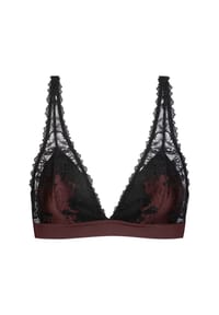 mey - Triangel-BH Poetry Dream, Spitze, für Damen - 1809 HOT MAROON