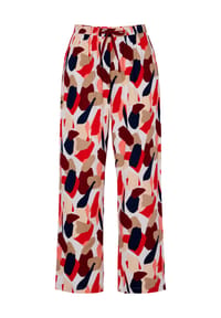 DESIRéE - Schlafanzug-Hose Tinted Green, Baumwolle, für Damen - AOP RED