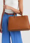 LAUREN RALPH LAUREN Henkeltasche, Leder, uni, für Damen Bild 4