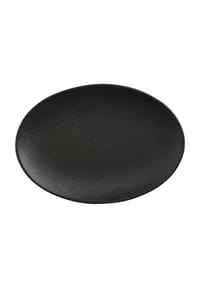 MAXWELL & WILLIAMS - CAVIAR BLACK Platte, oval, Premium-Keramik, 35 x 25 cm CAVIAR BLACK - Schwarz