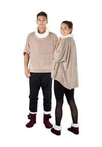 normani® - Weicher Oversize Kuschelpullover - Beige