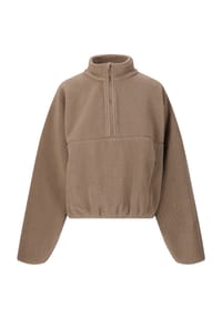 LES' ARCS - Fleecepullover Kathleen Aus atmungsaktivem und weichem Material - 1193 Roasted Cashew