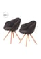 Kayoom Stuhl Chadwick 110 2er-Set - braun schwarz – eiche , modern Bild 15