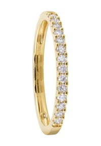 VANDENBERG - Damen Ring, 375er Weißgold mit 14 Diamanten, zus. ca. 0,2 Karat - GELBGOLD