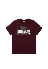 LONSDALE™ - Herren T-Shirt normale Passform LION TWO TONE - Anthracite/Black/White