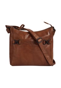 SPIKES & SPARROW® - Umhängetasche Echt Leder - cognac
