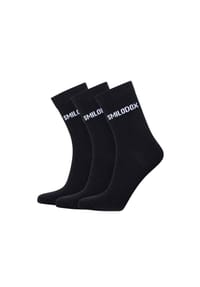 SMILODOX - Classic Socken 3er Pack 3x Business Socken - Schwarz