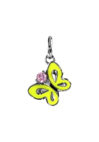 OSTSEE-SCHMUCK® - Anhänger , Schmetterling , Silber 925/000 - gelb