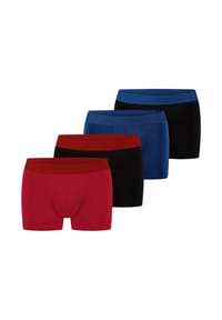 bruno banani - Retro Short / Pant 4er Pack Flowing - Cranberry