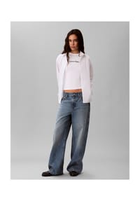Calvin Klein Jeans - T-Shirt, Rundhals, für Damen - UB1 BLACK