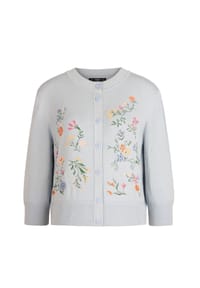 IVKO - Cardigan mit Blumenmuster - SKY