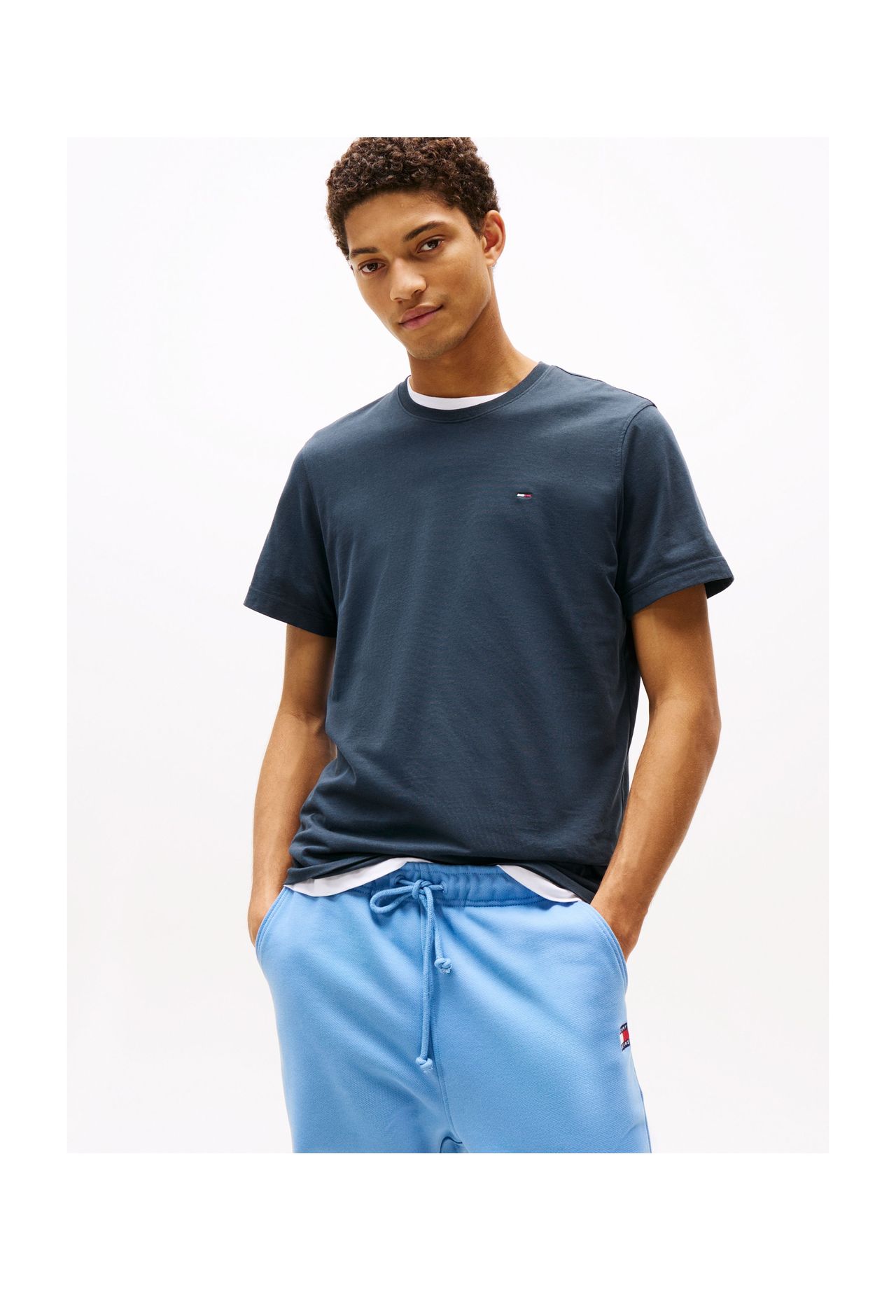 VAN GRAAF Tommy Jeans Herren Blau T-Shirt Baumwolle Extra Groß - Bild 8