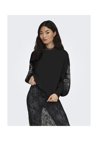 ONLY® - Sweatshirt Brooke, Rippbündchen, für Damen - 177911010  BLACK/E