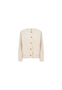 SOYACONCEPT - Strickjacke "SC-Onyx 2", Blasebalgtaschen, für Damen - 1620 CREAM