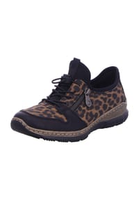 rieker - Sneaker, Leder, für Damen - SCHWARZ/BRAUN/SCHW