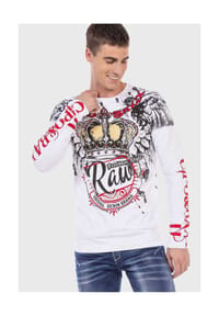 CIPO & BAXX® - Sweatshirts mit coolem Print - BLACK