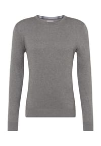 GALERIA essentials - Strickpullover, Baumwolle, Rundhals, für Herren - SCHWARZ